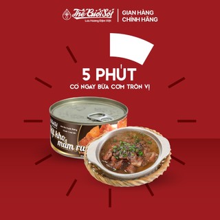 Thịt Kho Mắm Ruốc Lon 180 Gram THẾ GIỚI SỐT Thịt Hộp Đồ Hộp Ăn Liền Tiện Lợi Đậm Việt