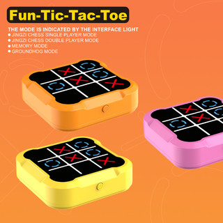 Máy Chơi Game Xếp Hình XO Điện Tử Cầm Tay 3in1 - Nhiều Cấp Độ Chơi Có Hiệu Ứng Âm Thanh Phát Triển Trí Tuệ Cho Bé