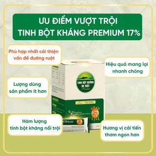 Tinh Bột Kháng Dr Ruột Premium 17% Thêm Sữa Bột Nguyên Kem