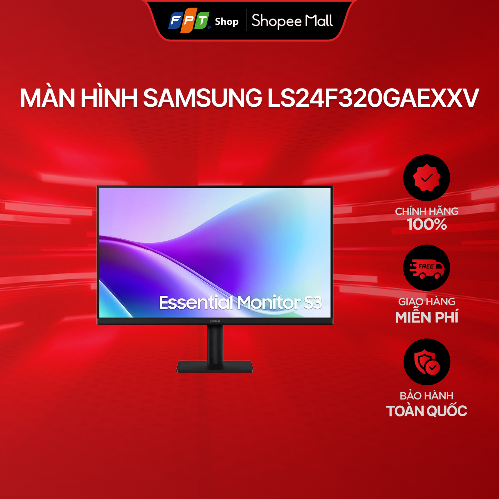 Màn hình Samsung LS24F320GAEXXV/24inch FHD(1920x1080)/IPS 120Hz | BigBuy360 - bigbuy360.vn