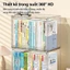 Hộp Đựng Sách Trong Suốt | Nắp Đậy Kín & Chống Bụi - Tiết Kiệm Không Gian Bàn Làm Việc