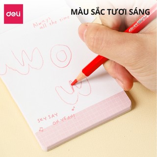 Bút Chì Màu Lục Giác Cao Cấp Deli - 12/24/26 Màu Thân Gỗ Màu Sắc Tươi Sáng Màu Chì Chuyên Nghiệp Vẽ Mỹ Thuật Tô Màu