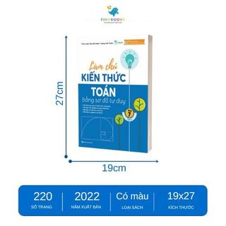 Sách - Tham khảo Lớp 7 - Combo Làm chủ kiến thức Toán bằng sơ đồ tư duy Lớp 7 (Tập 1+ Tập 2) - TKBooks