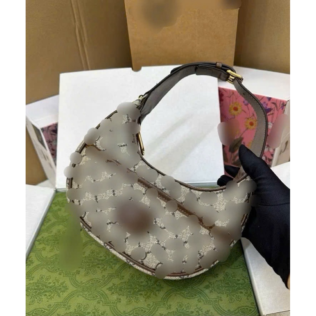 (Full-Box) Túi xách kẹp nách size 21cm tặng kèm dây xích đeo chéo sang chảnh