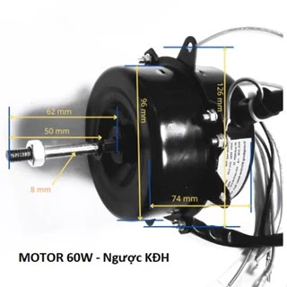 Motor quạt điều hòa hơi nước - động cơ quạt điều hoà hơi nước 60w trục 8mm ( Dây đồng )