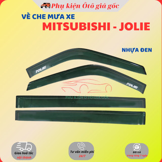 Vè che mưa xe Mitsubishi Jolie nhựa đen thái cao cấp, dày dặn dùng được tất cả các đời xe