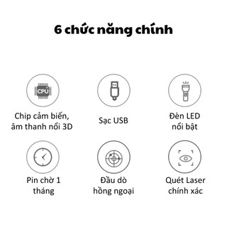 Máy Dò Tìm Camera Đa Năng Phát Hiện Camera Ẩn Nhanh Chóng, Bằng Tia Hồng Ngoại, BH 24 Tháng