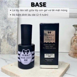 Base top cứng móng OUBOLI chính hãng m - Sơn gel liên kết bền, top phủ bóng móng nail chính hãng