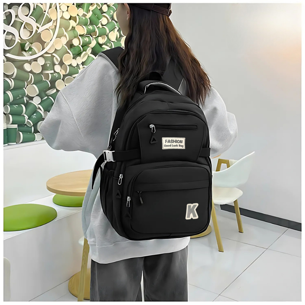 Balo Ulzzang Thời Trang nam nữ nhiều ngăn đựng vừa laptop 14-15.6 inch,a4 đi học đi chơi vải polyester chống nước