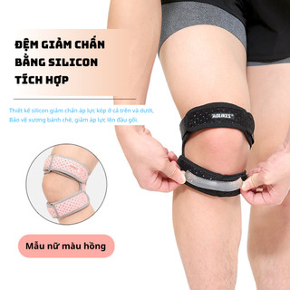 Đai Bảo Vệ Khớp Gối Chạy Bộ 7928 Aolikes Kiểu Silicon Đệm Xốp Giảm Chấn Thương Khớp Bánh Chè - 7928