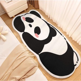 Thảm Chân Giường Nỉ Cừu Đế Dệt Hình Thú, Thảm Nỉ Cừu Decor Phòng Ngủ Xinh Xắn Kích Thước 50cmx120cm
