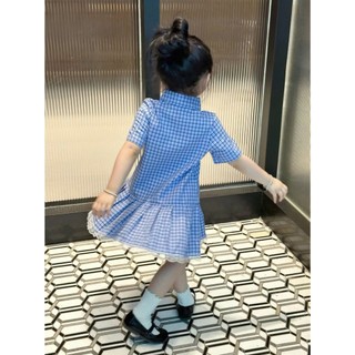 [B&G] Đầm váy somi caro dễ thương đi học đi chơi cho bé gái từ 10-45kg(2-12 tuổi)