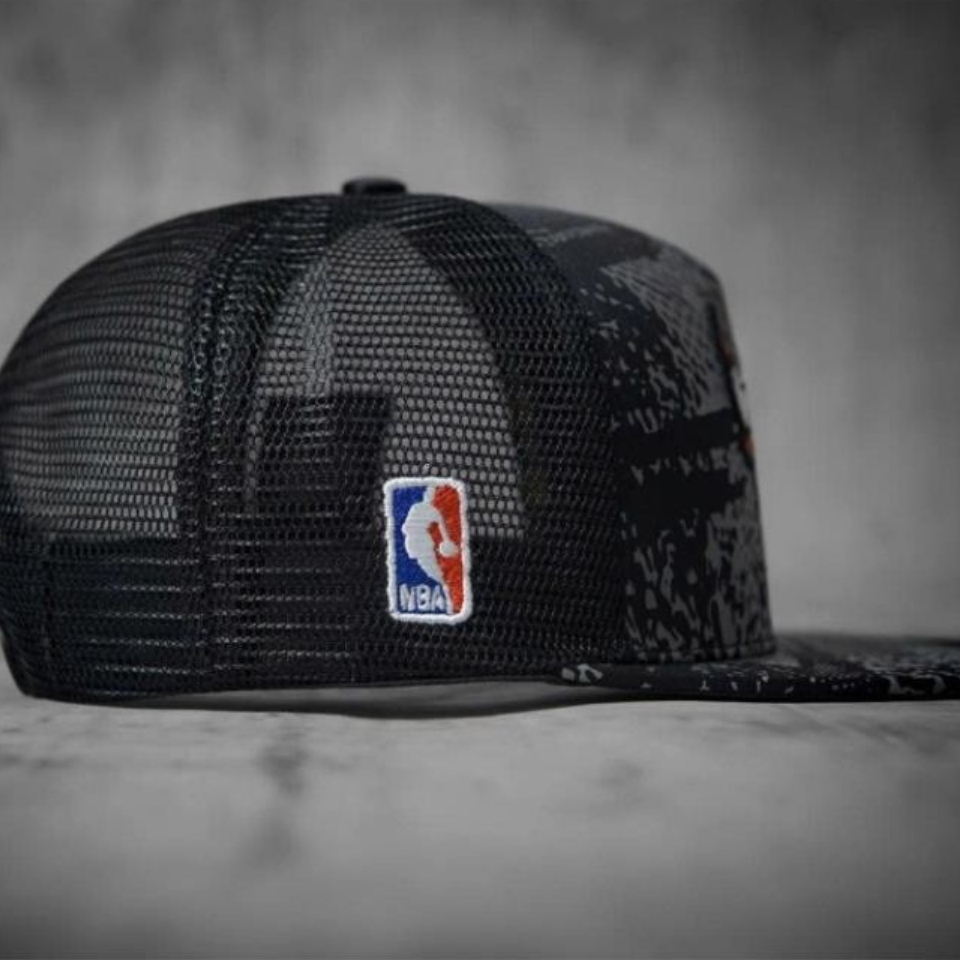 (Hàng VNXK) Nón hiphop, mũ snapback Trâu Chicago xám vải kaki phối lưới đẹp form chuẩn thời trang