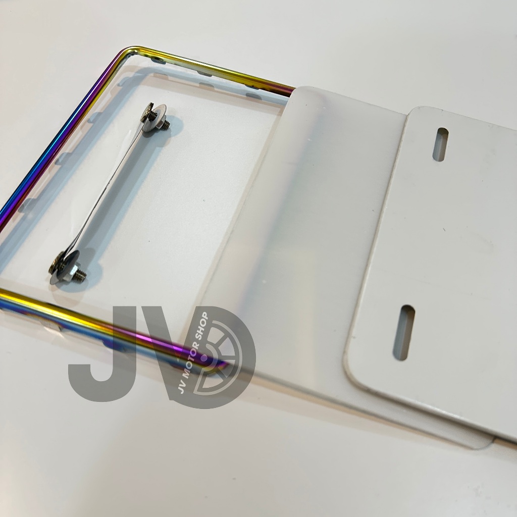 Bộ biển số TITAN xe máy - trọn bộ (khung viền + tấm mica + tấm nhôm sau + Thanh vít) - dễ lắp đặt