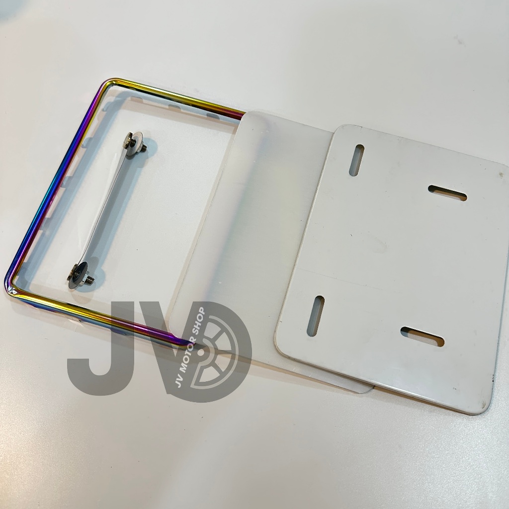 Bộ biển số TITAN xe máy - trọn bộ (khung viền + tấm mica + tấm nhôm sau + Thanh vít) - dễ lắp đặt