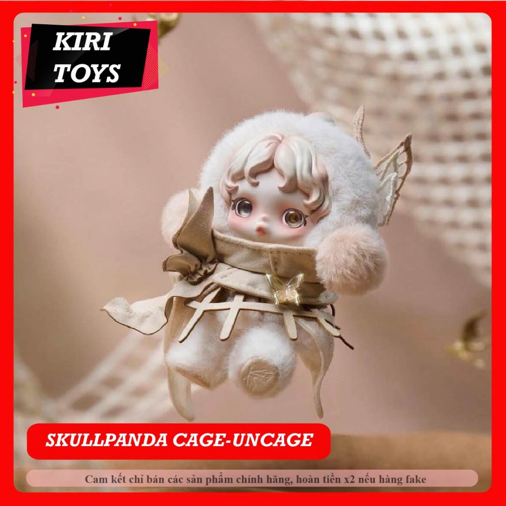 Skullpanda Cage-Uncage Plush Doll phiên bản giới hạn - Pop Mart