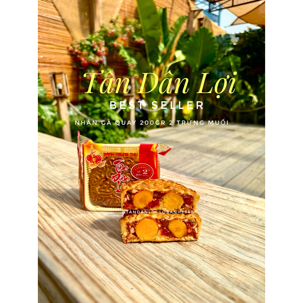 Gà quay 2 trứng - bánh Trung Thu Tân Dân Lợi 200g