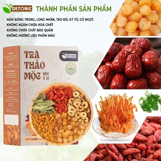 Trà đông trùng hạ thảo DETONIC giúp tăng cường sinh lực sinh lý, giảm mệt mỏi, giúp thư giãn ngủ ngon sâu giấc