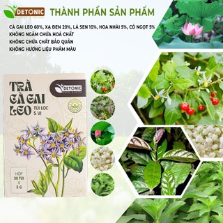 Trà cà gai leo DETONIC hỗ trợ thanh nhiệt cơ thể giải độc gan, xơ gan, người hay uống rượu bia quan tâm tới sức khoẻ