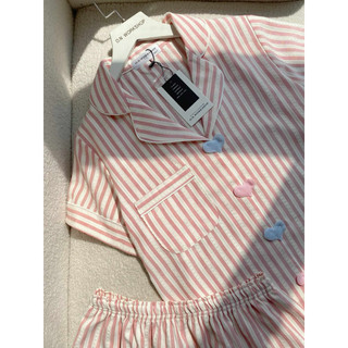𝗛𝗮̀𝗻𝗴 𝗰𝗵𝗶́𝗻𝗵 𝗵𝗮̃𝗻𝗴 Bộ đồ ngủ mặc nhà pyjama Nana cúc tim xinh xắn - ON WORKSHOP