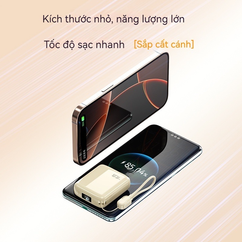 Sạc dự phòng 20000mAh SiamBoost,tích hợp dây sạc nhanh cho điện thoại,Pin Dự Phòng 10000mAh mini nhỏ gọn | BigBuy360 - bigbuy360.vn