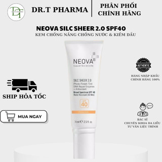 [HÀNG CÔNG TY] Kem Chống Nắng Vật Lý Phổ Rộng Neova Silc Sheer 2.0 SPF40 (74ml)