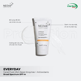 [HÀNG CÔNG TY] Kem chống nắng dưỡng ẩm, phục hồi, bảo vệ da Neova Everyday SPF44 (74ml)