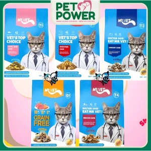Thức ăn hạt cho mèo Mr Vet - 5 loại [1kg]