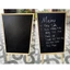Bảng đen menu khung gỗ màu nâu, mộc tự nhiên dùng cho tiệm Spa, quán ăn, quán cafe, trà sữa, nhà hàng