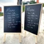 Bảng đen menu khung gỗ màu nâu, mộc tự nhiên dùng cho tiệm Spa, quán ăn, quán cafe, trà sữa, nhà hàng