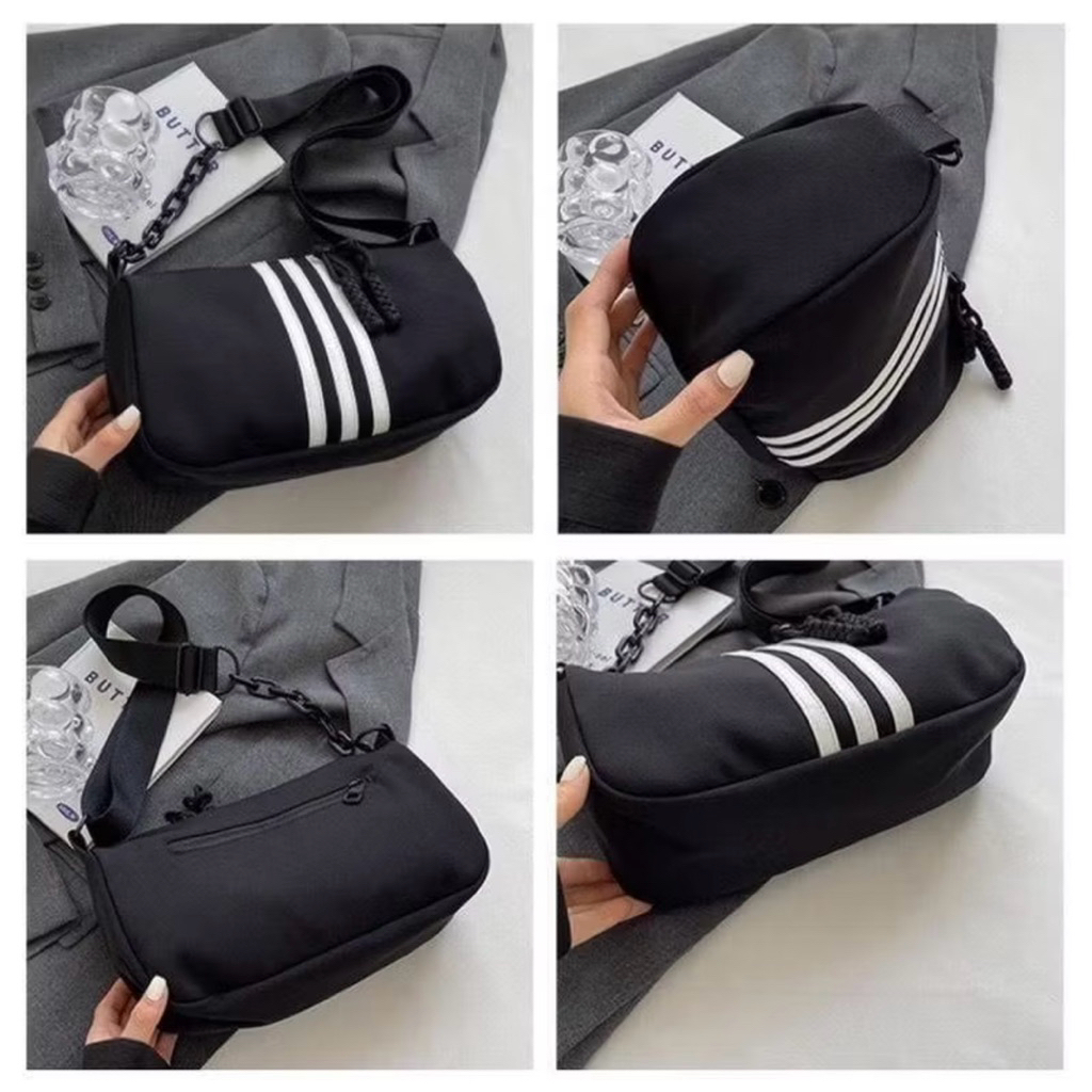 ️️TÚI 3 sọc đeo chéo logo thể thao size 28cm.