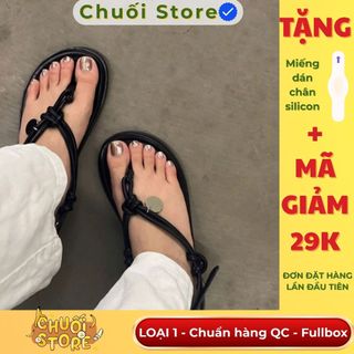 Dép quai hậu nữ da PU tổng hợp dệt vải đế cao su thuận tiện ôm chân vừa vặn nhẹ nhàng tinh tế
