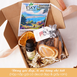 Tinh Dầu Sả Chanh Nguyên Chất ESKY AROMA GARDEN Sạch Thoáng, Khử Mùi, Đuổi Muỗi 10ml 20ml