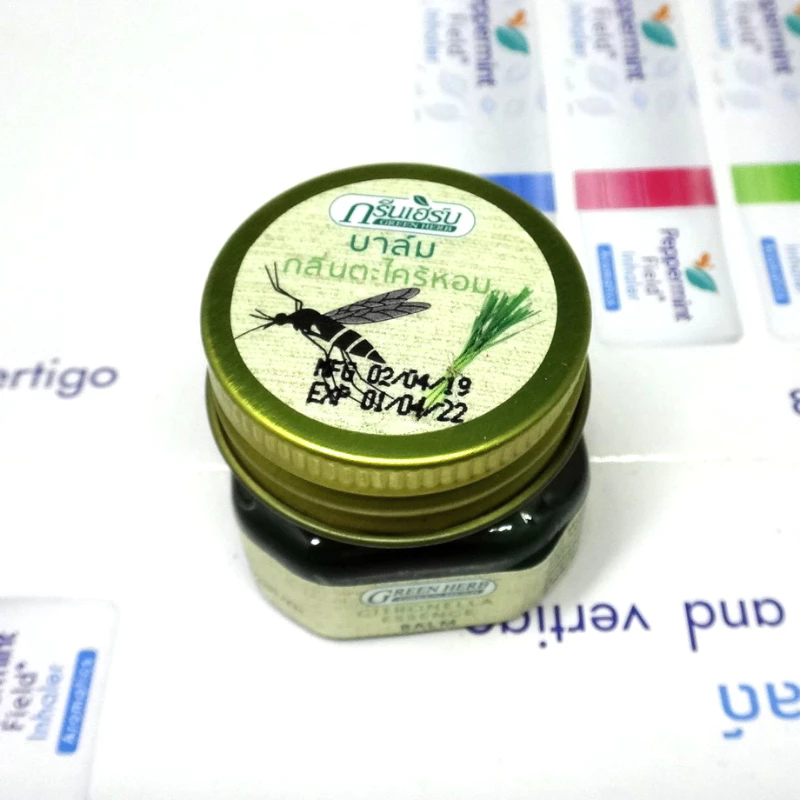 Dầu Cù Là Thoa Muỗi Đốt Green Herb Citronella Mosquito Repellent Balm