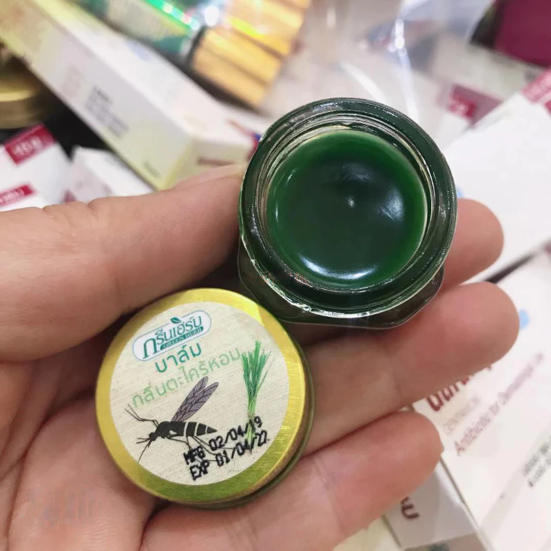 Dầu Cù Là Thoa Muỗi Đốt Green Herb Citronella Mosquito Repellent Balm Dầu Cù Là Thoa Muỗi Đốt Green Herb Citronella Mosquito Repellent Balm