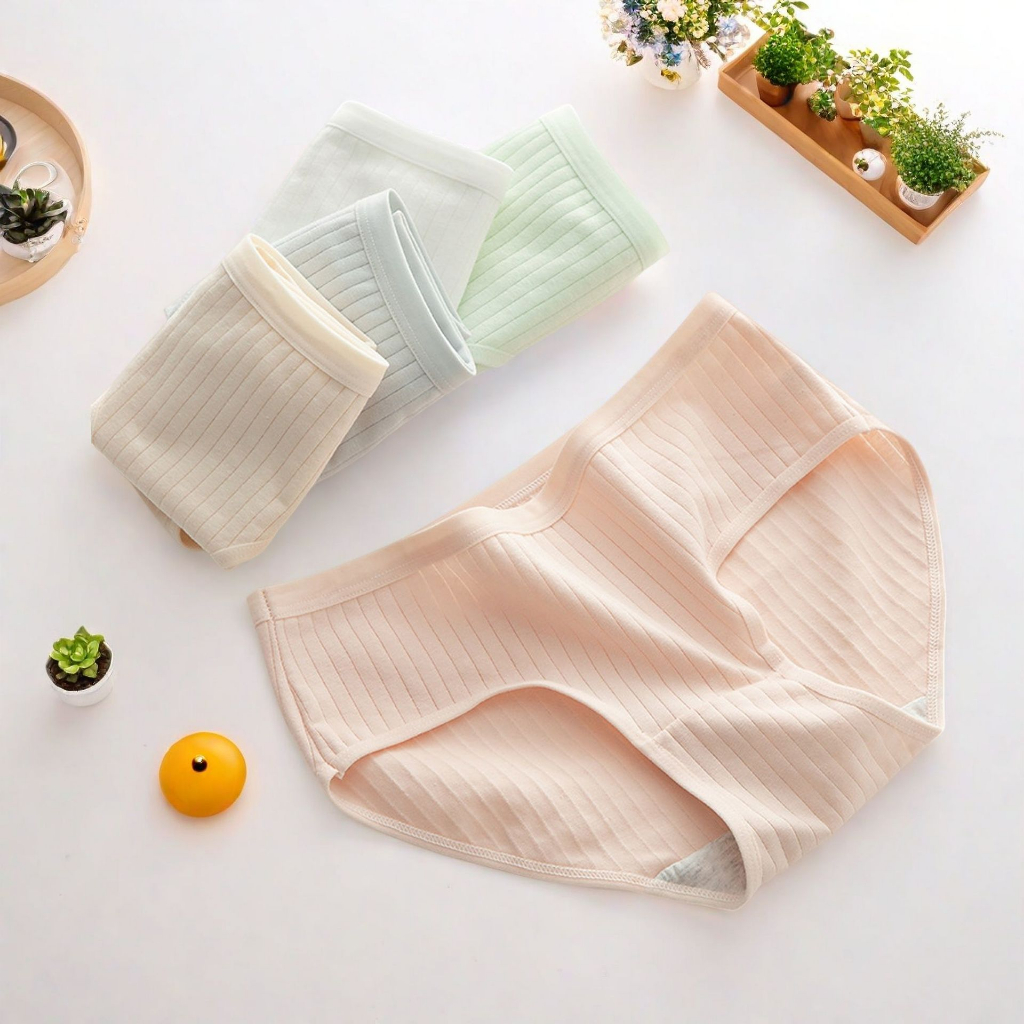 COMBO 5 Quần lót cotton nữ đáy lót 2 lớp chắc chắn kháng khuẩn khử mùi kiểu dáng basic LANIXA L562
