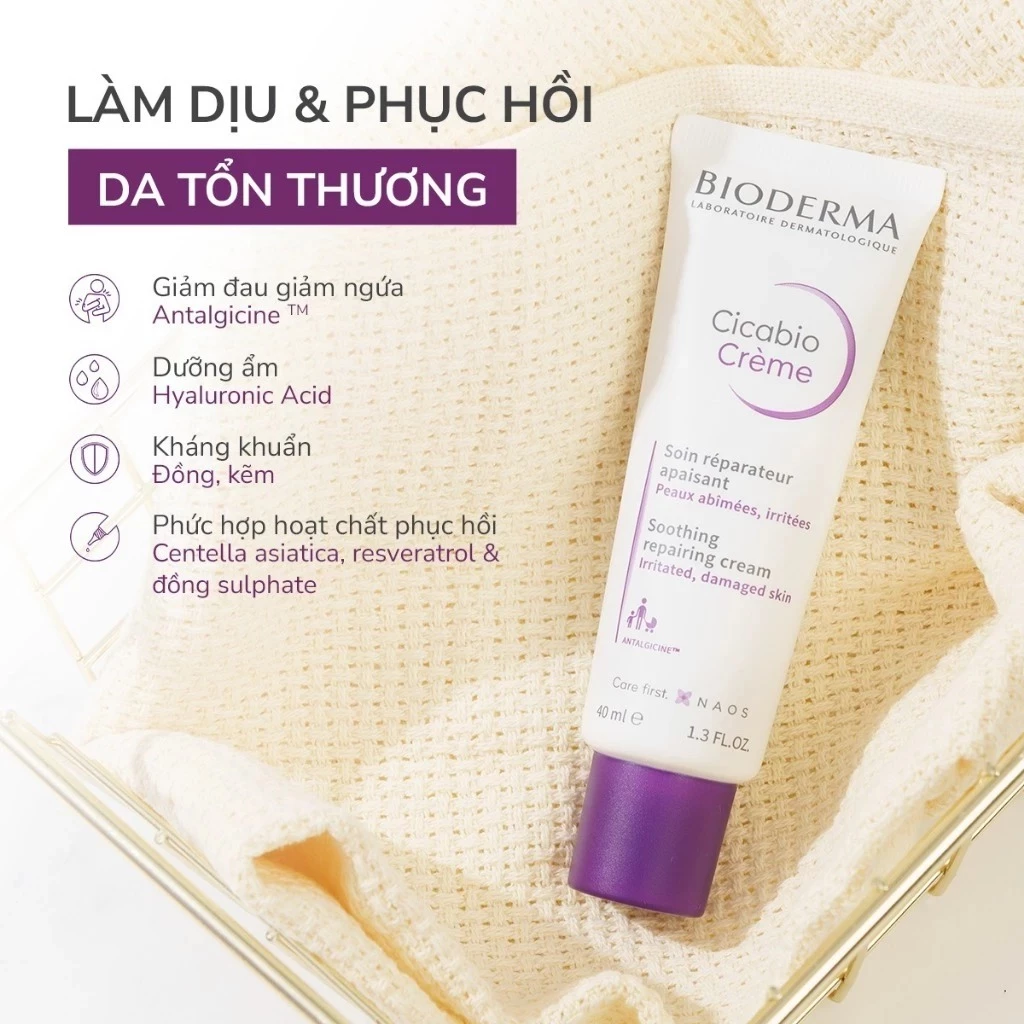 Kem Dưỡng Bioderma Cicabio Creme