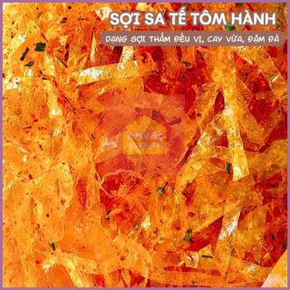 BÁNH TRÁNG SỢI SA TẾ TÔM HÀNH - Vị cay mặn ngọt đậm đà - Ăn Vặt Ngon Lắc Lư