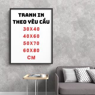 Tranh canvas in theo yêu cầu mọi kích thước và hình ảnh
