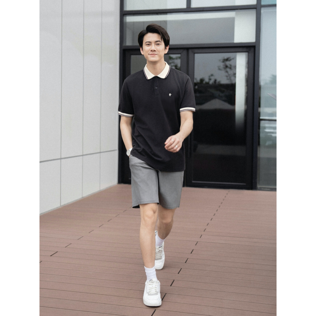 Áo Polo Phối Cổ RT CLASSY Symbol R10 Basic Nam/Nữ Trẻ Trung Vải Cotton Pique Chống Nhăn