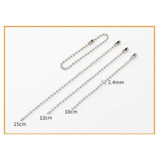 Dây bi, xích bi tròn, chất liệu sắt phụ liệu trang trí, làm móc khóa, vật liệu handmade Pinky Shop mã DXBIG1