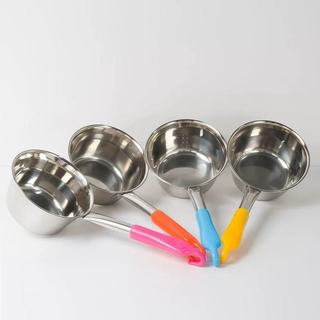 Gáo Inox Cán Nhựa Màu Ngẫu Nhiên Cao cấp dùng để múc nước, sử dụng trực tiếp, ca múc nước nồi nấu mì an toàn sức khỏe