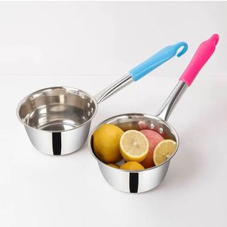 Gáo Inox Cán Nhựa Màu Ngẫu Nhiên Cao cấp dùng để múc nước, sử dụng trực tiếp, ca múc nước nồi nấu mì an toàn sức khỏe