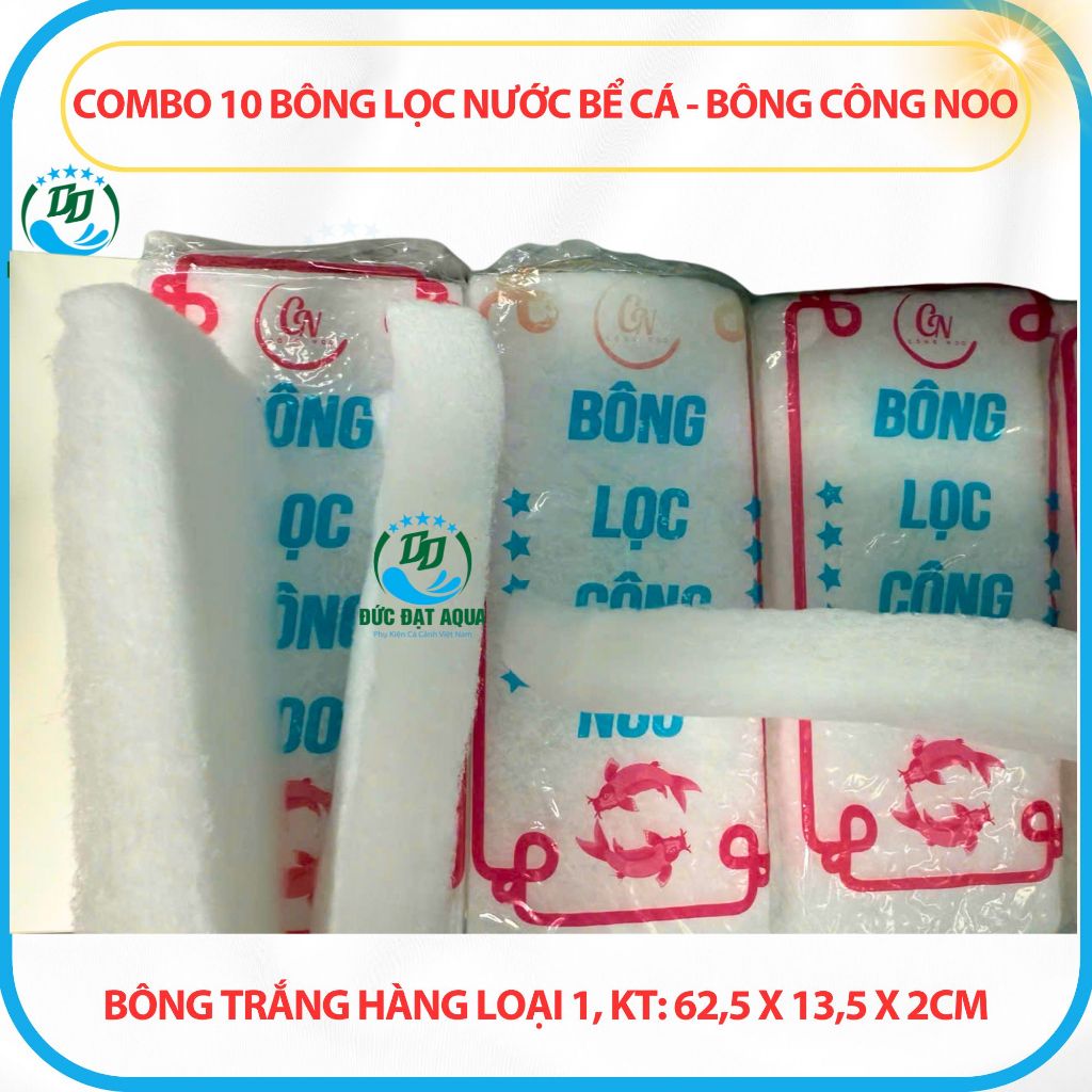 miếng Bông Lọc Bể Cá Combo 5 và 10 , kt: 74x14x2cm - Vật Liệu Lọc Bể cá loại tốt 9