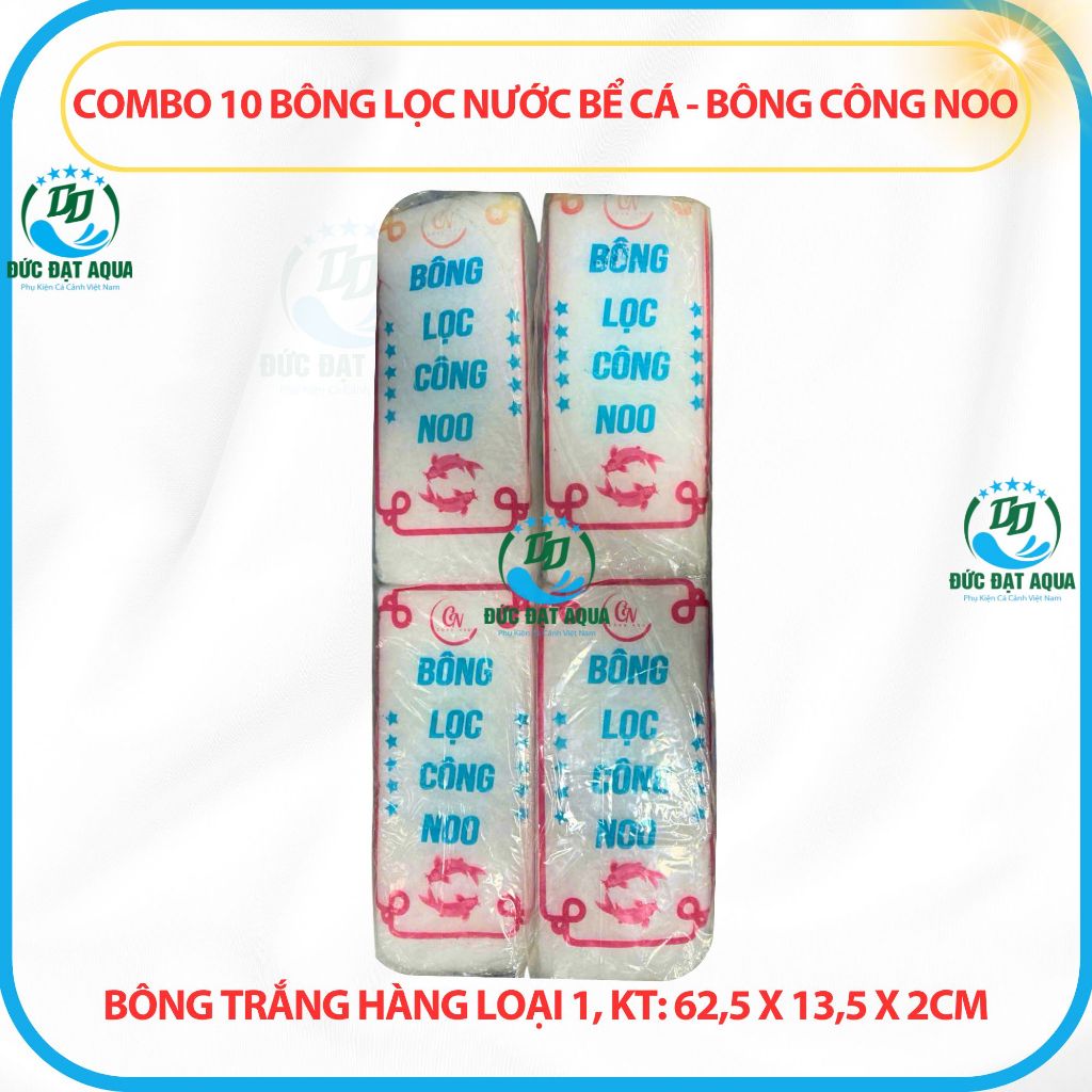 miếng Bông Lọc Bể Cá Combo 5 và 10 , kt: 74x14x2cm - Vật Liệu Lọc Bể cá loại tốt 6