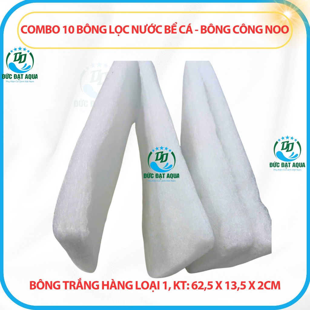 miếng Bông Lọc Bể Cá Combo 5 và 10 , kt: 74x14x2cm - Vật Liệu Lọc Bể cá loại tốt 5