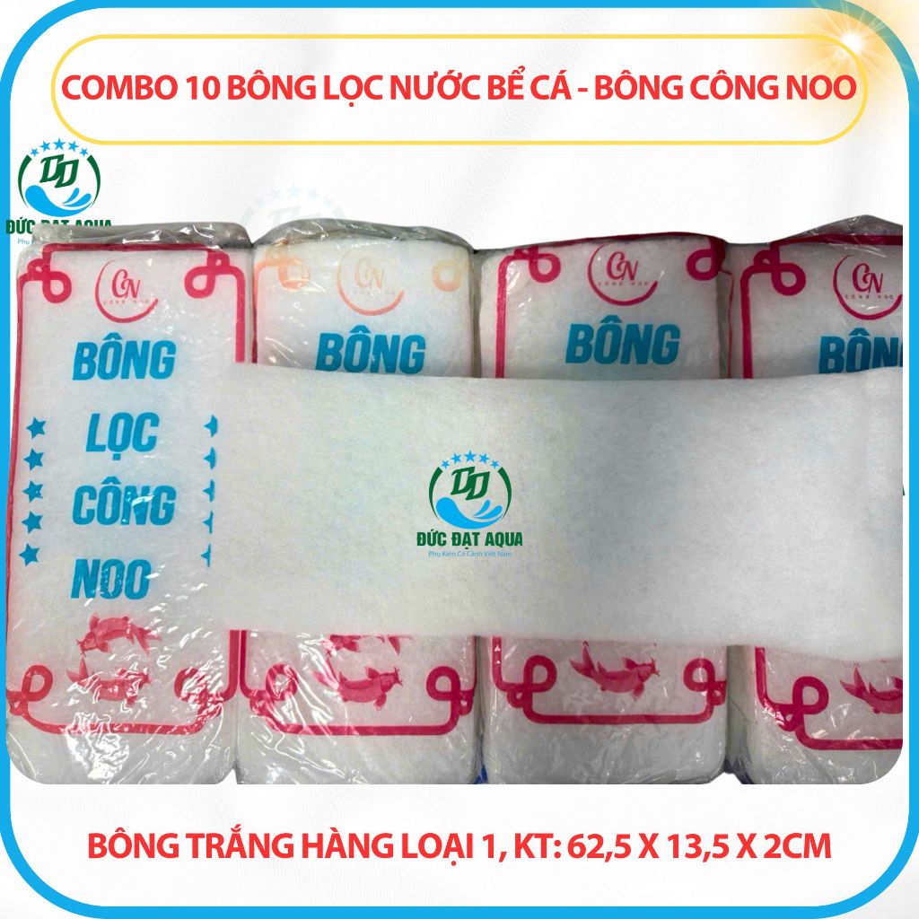 miếng Bông Lọc Bể Cá Combo 5 và 10 , kt: 74x14x2cm - Vật Liệu Lọc Bể cá loại tốt