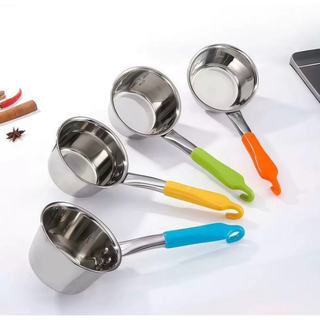 Gáo Inox Cán Nhựa Màu Ngẫu Nhiên Cao cấp dùng để múc nước, sử dụng trực tiếp, ca múc nước nồi nấu mì an toàn sức khỏe