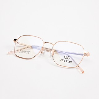 Gọng Kính Cận Nam Nữ Mạ Titan Eye Plus 7125 Dáng Vuông Chuôi TR90 Lõi Thép Bền, Siêu Nhẹ, Chống Gỉ