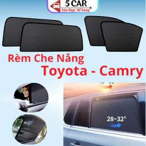 Rèm che nắng nam châm xe Toyota Camry 2014-2019- Bộ 4 tấm 4 cửa chắn nắng vừa khít form xe, nam châm hút mạnh